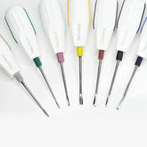 Polodent Luxators Kit | Complete Set of 7 Precision Instruments for Tooth Extraction | Autoclavable Stainless Steel | Lightweight & Ergonomic Design | 1 Kit (1)